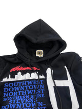 Hoboken Puff Print Hoodie (Black)
