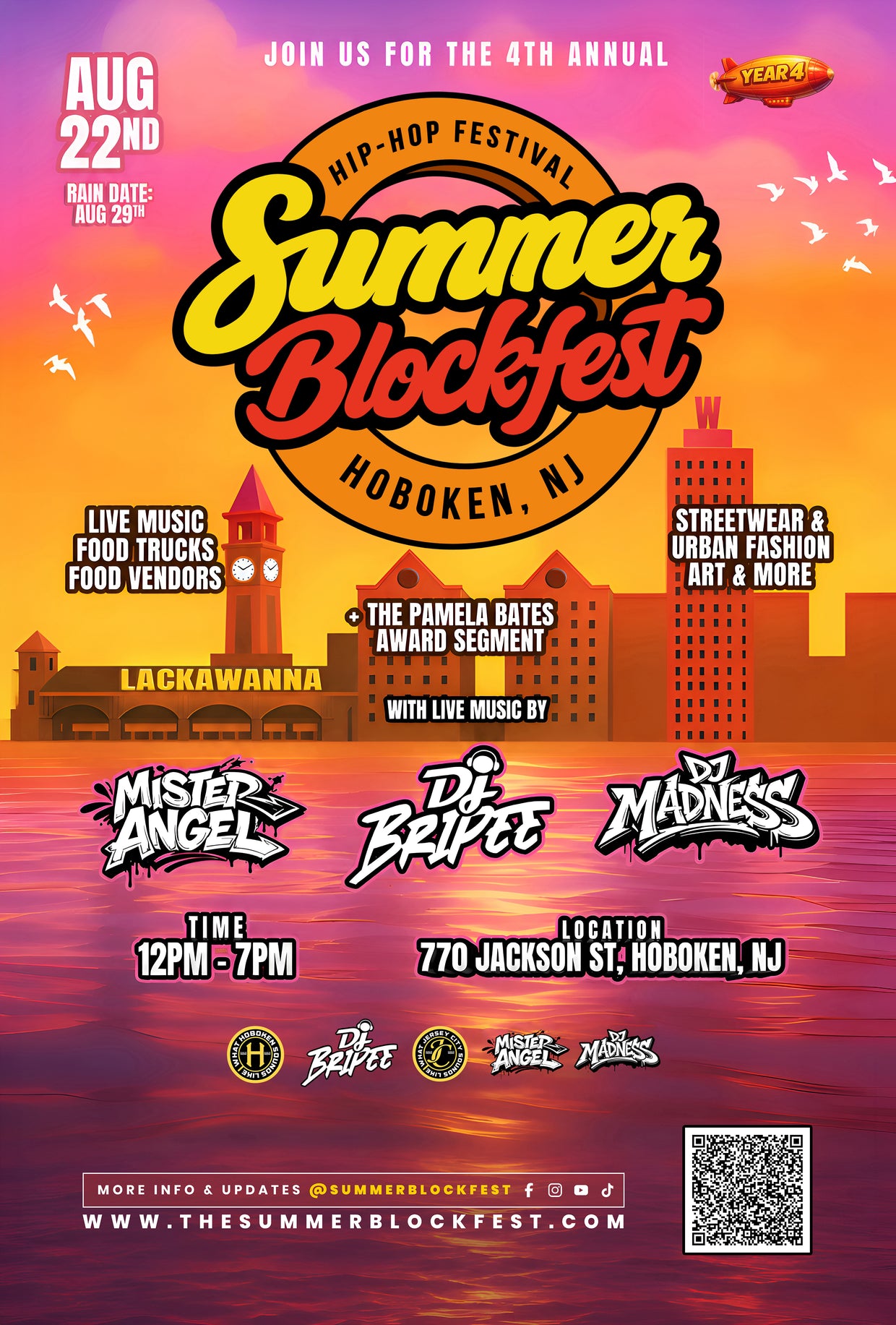 Summer Blockfest event flyer
