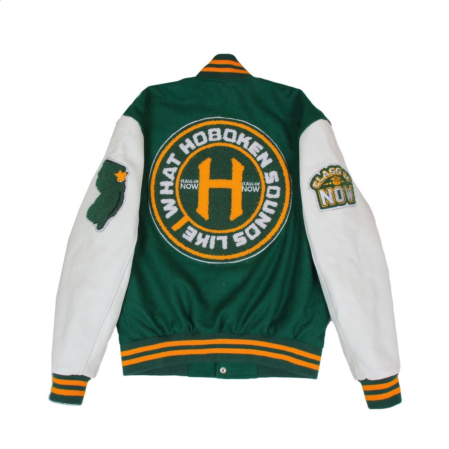 What Hoboken Sounds Like Varsity Jacket (Green)